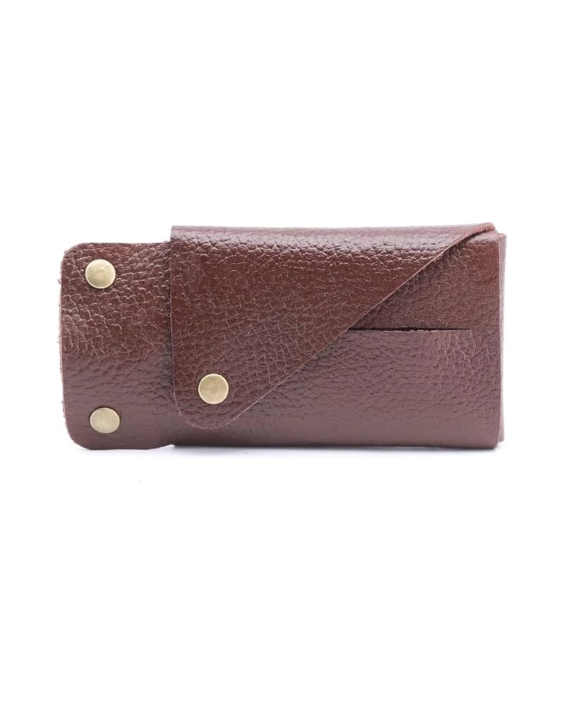 محفظة جلد دي بيلي للبطاقات – تسع 20 بطاقة — Textured Brown — 2