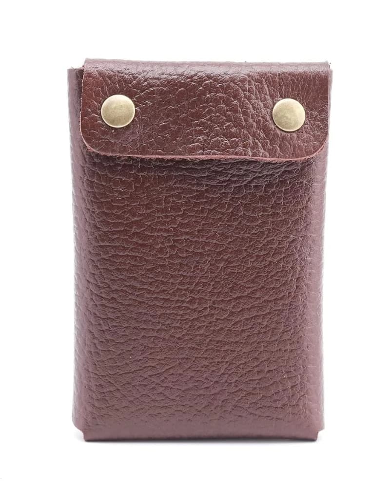 محفظة جلد دي بيلي للبطاقات – تسع 20 بطاقة — Textured Brown — 6