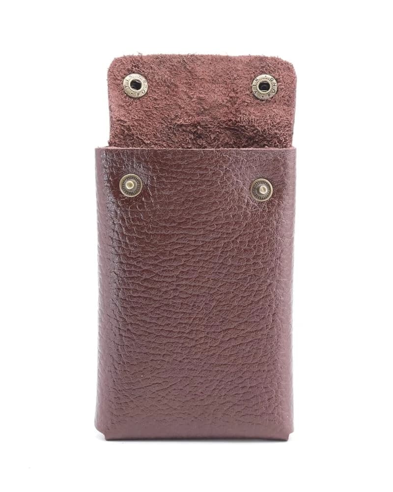 محفظة جلد دي بيلي للبطاقات – تسع 20 بطاقة — Textured Brown — 3