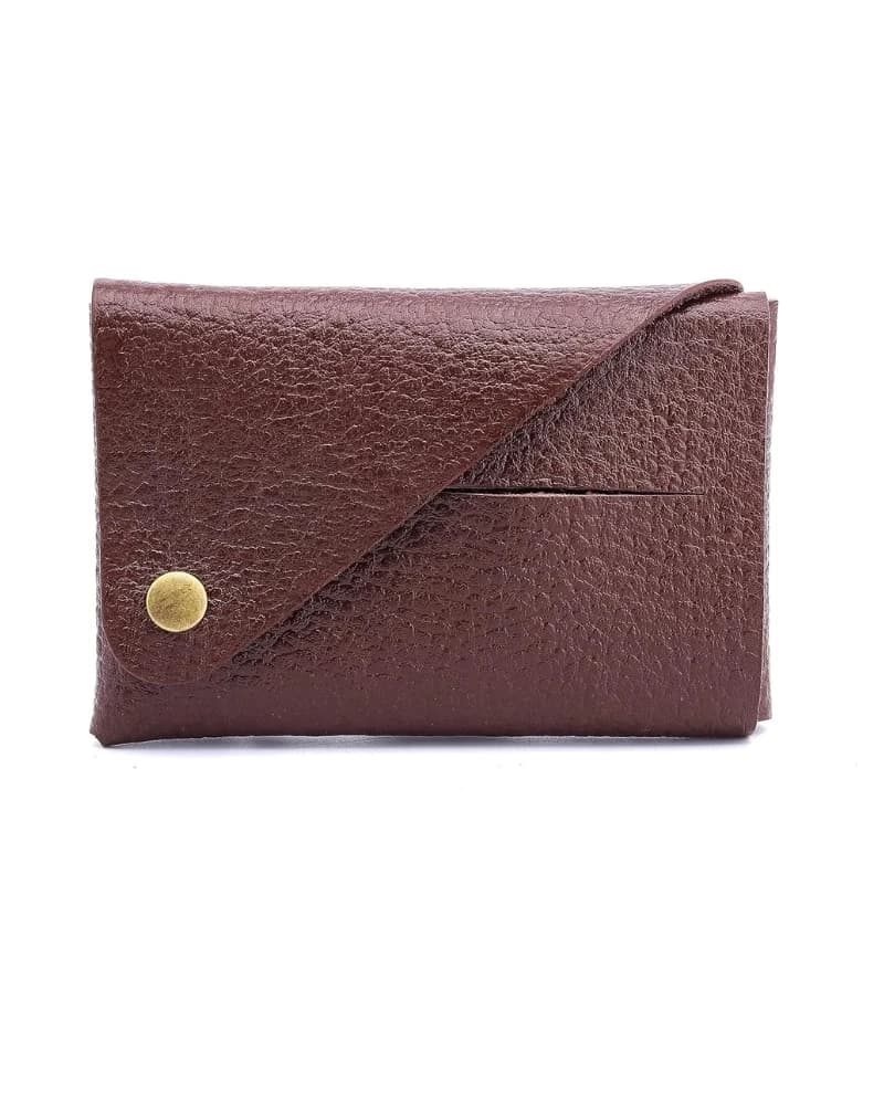 محفظة جلد دي بيلي للبطاقات – تسع 20 بطاقة — Textured Brown — 7